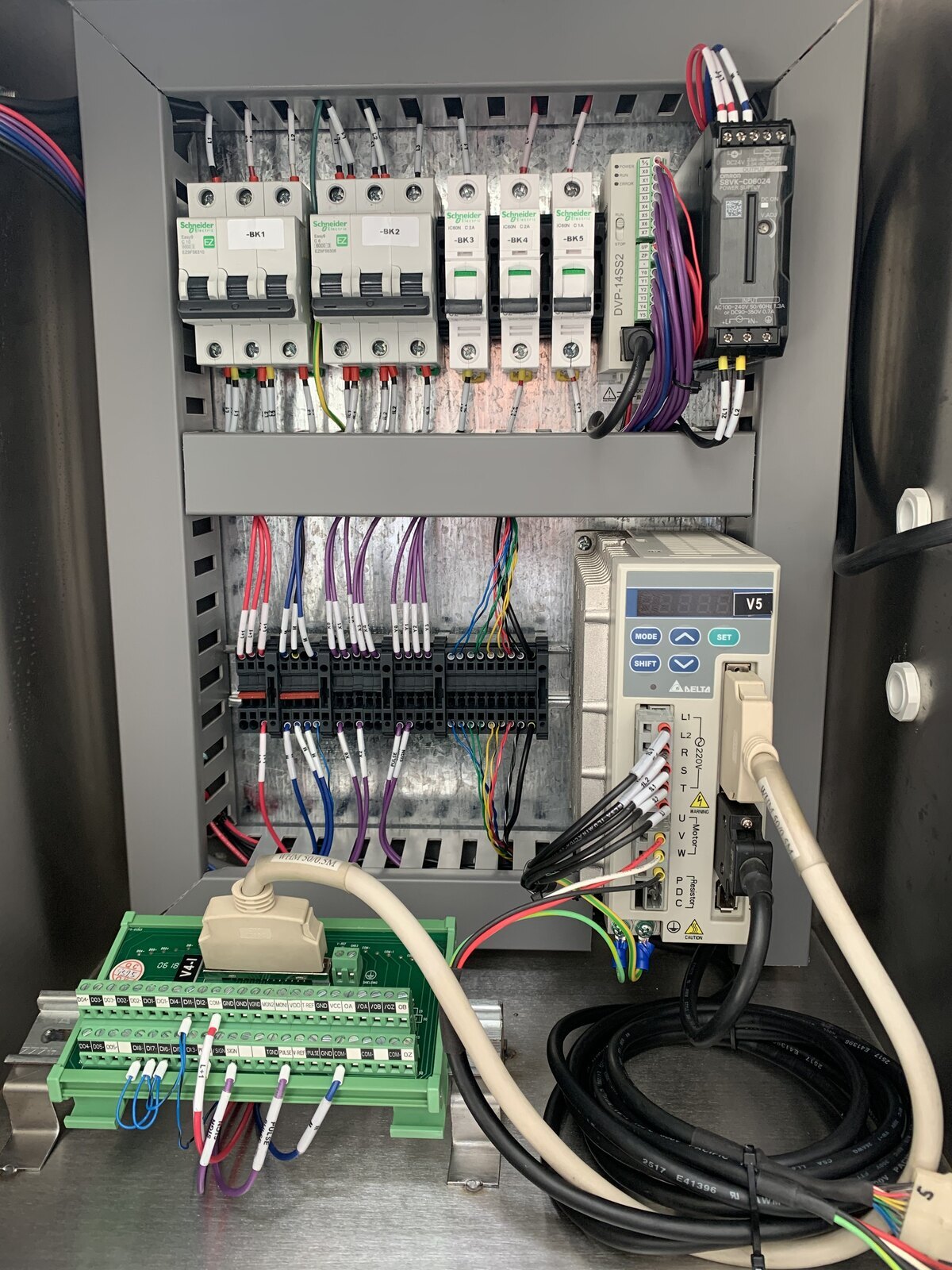 Interior del tablero de control Anlegen